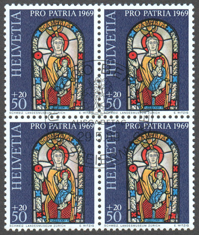 Switzerland Scott B385 Used Block - Click Image to Close